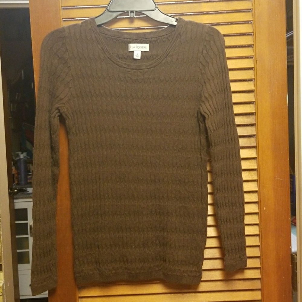 Kim Rogers sweater size small in brown